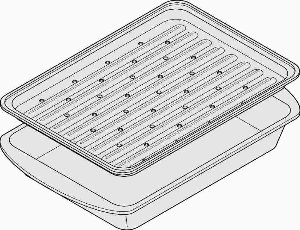 Broiler Pan 13" X 9" X 2" 1