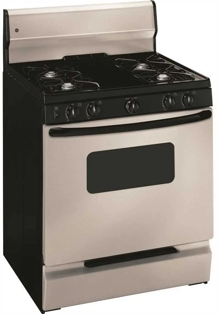 Ge&Reg; 30-Inch 4.8 Cu.Ft. Free-Standing Gas Range, Silver 1
