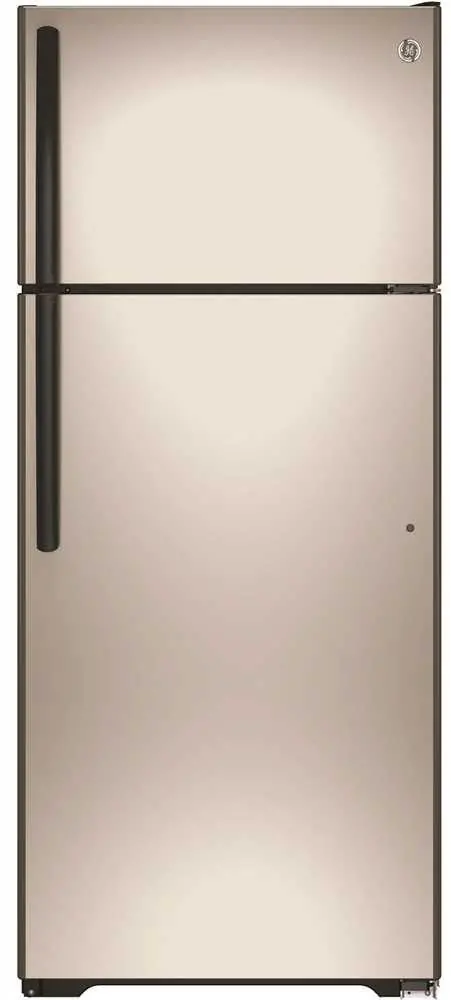 Ge&Reg; Energy Star&Reg; 17.5 Cu.' Top Freezer Refrigerator, Metallic, Reversible Door Swing 1