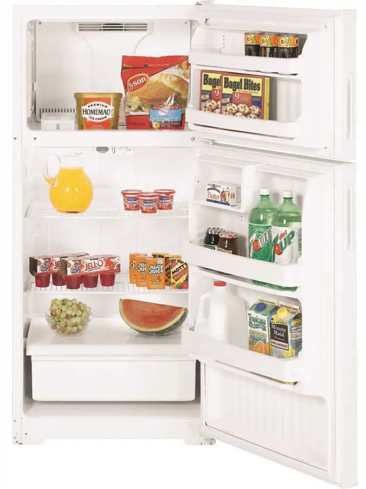 Hotpoint&Reg; 14.6 Cu. Ft. Top Freezer Refrigerator, White, Reversible Door Swing 1