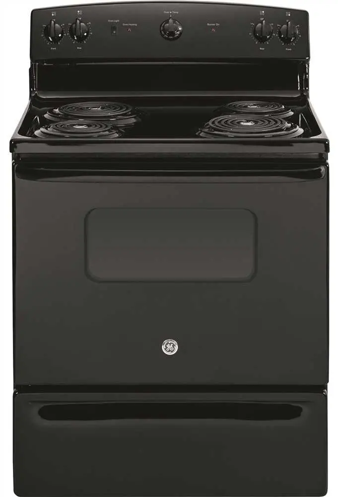 Ge&Reg; 30-Inch 5 Cu.Ft. Free-Standing Electric Range, Black 1