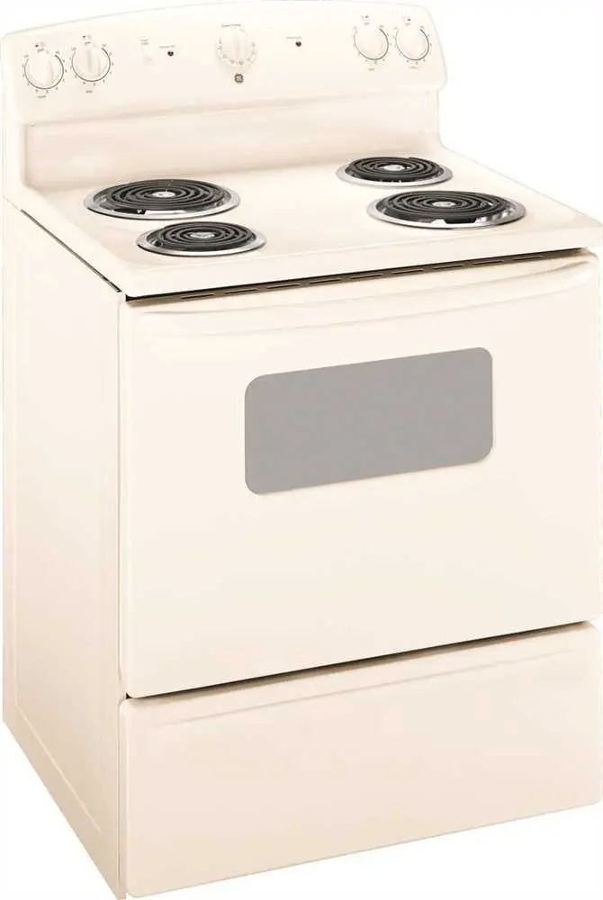 Ge&Reg; 30-Inch 5 Cu.Ft. Free-Standing Electric Range, Bisque 1