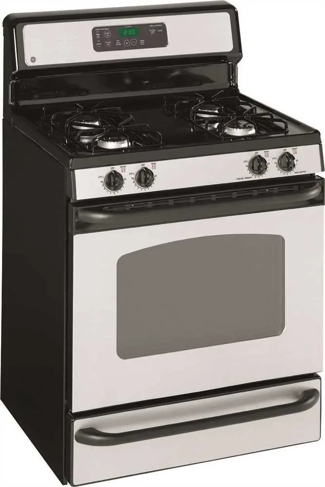 Ge&Reg; Cleansteel&Trade; 30-Inch Free-Standing Gas Range 1