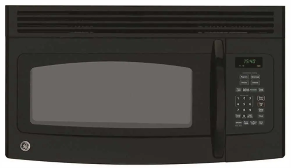 Ge&Reg; 1.5 Cu.Ft. Over-The-Range Microwave Oven, Black, 950 W 1