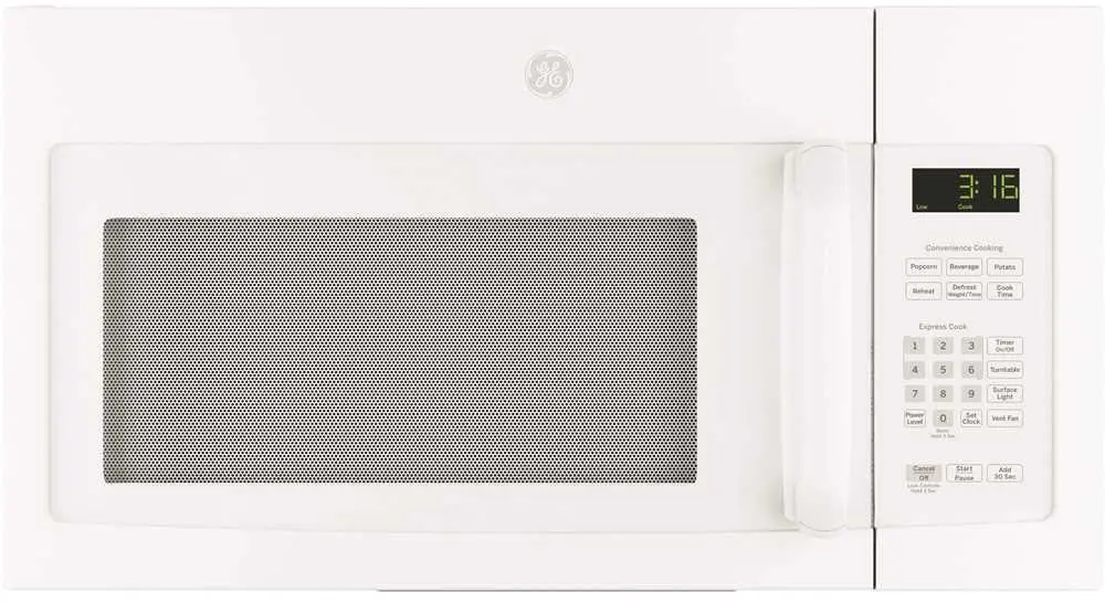 Ge&Reg; 1.5 Cu.Ft. Over-The-Range Microwave Oven, White, 950 W 1
