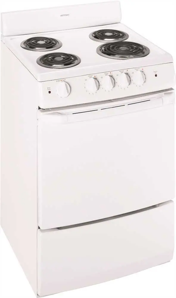 Hotpoint&Reg; 24-Inch 3 Cu.Ft. Free-Standing Electric Range, White 1