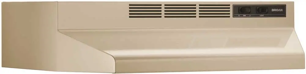 Broan&Reg; 24-Inch Under-Cabinet Non-Ducted Range Hood, Almond 1