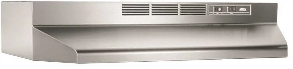 Broan&Reg; 30-Inch 2-Speed Under-Cabinet Non-Ducted Range Hood, Stainless Steel 1