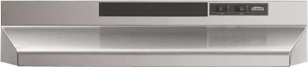 Broan&Reg; 30-Inch 2-Speed Under-Cabinet Range Hood, Stainless Steel, 160 Cfm 1