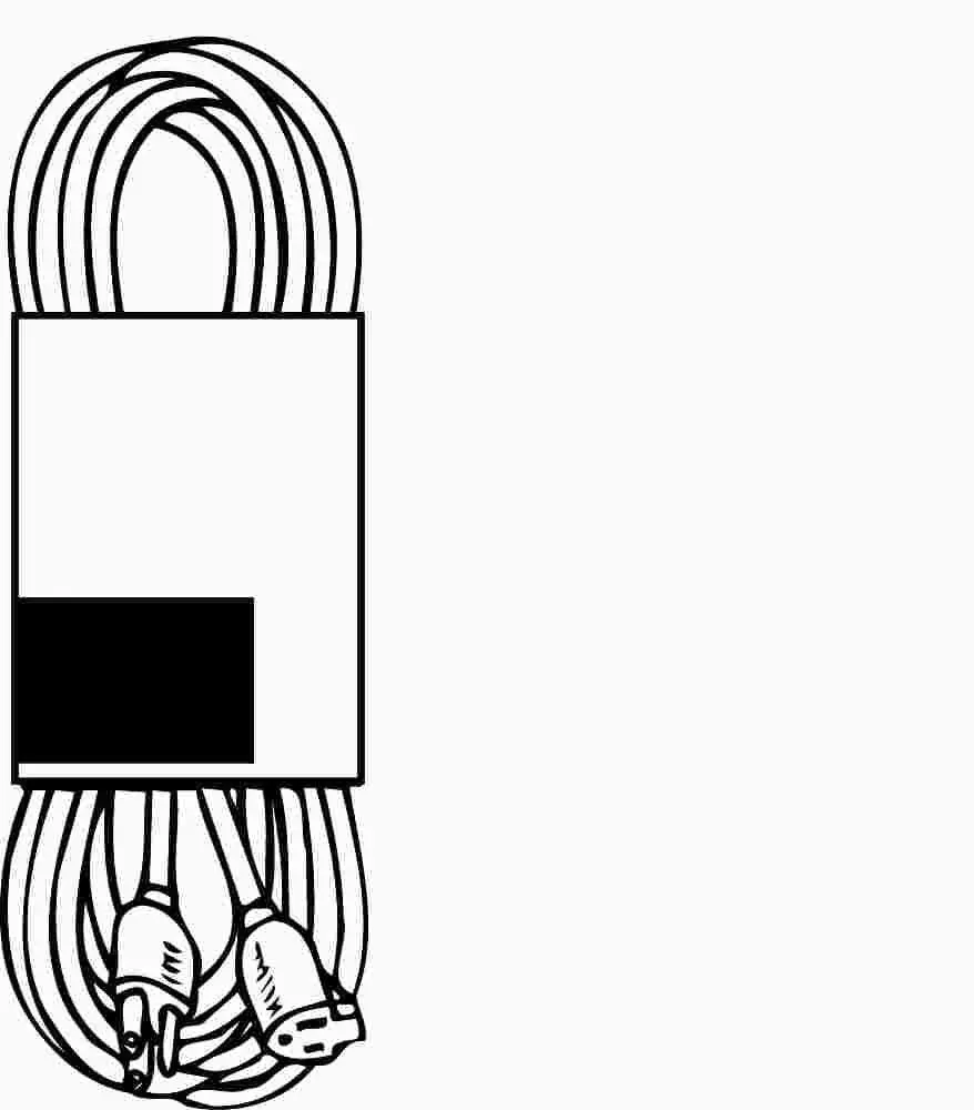 Vinyl Outdoor Sjtw Extension Cord With Lighted End, 12-3, 25', Yellow 1