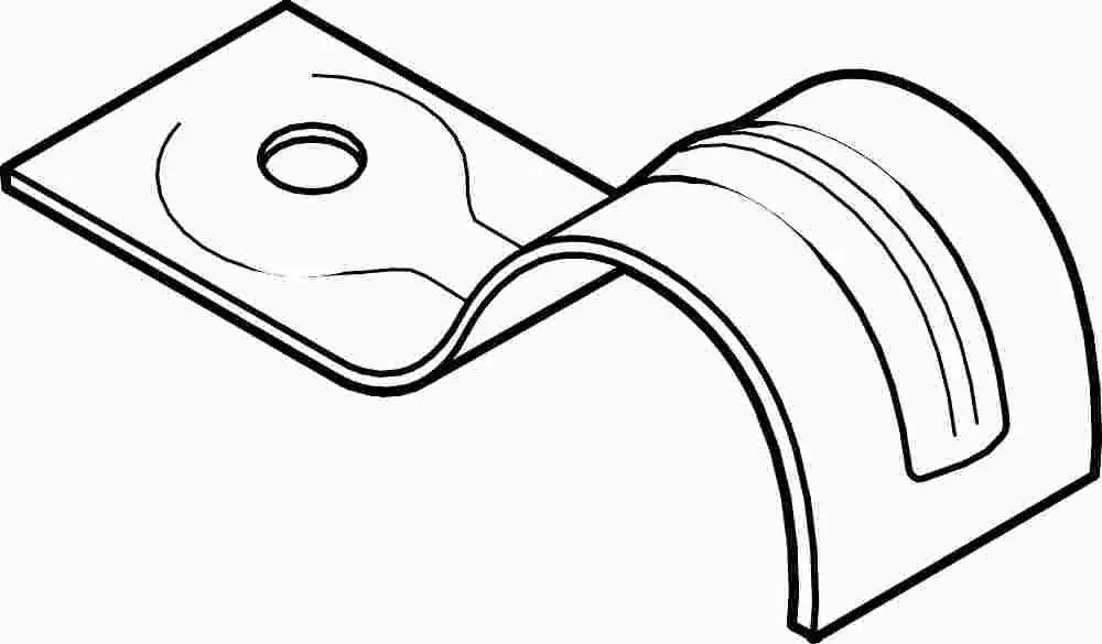 Armored Cable One Hole Support Strap 1