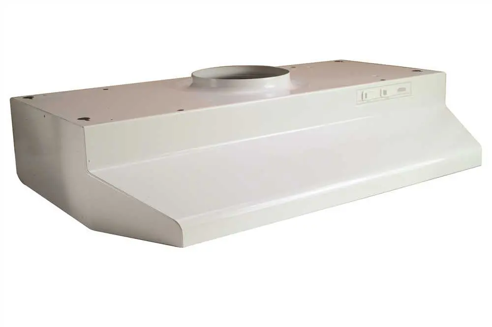 Broan&Reg; 30-Inch 2-Speed Under-Cabinet Round Range Hood, White, 190 Cfm 1