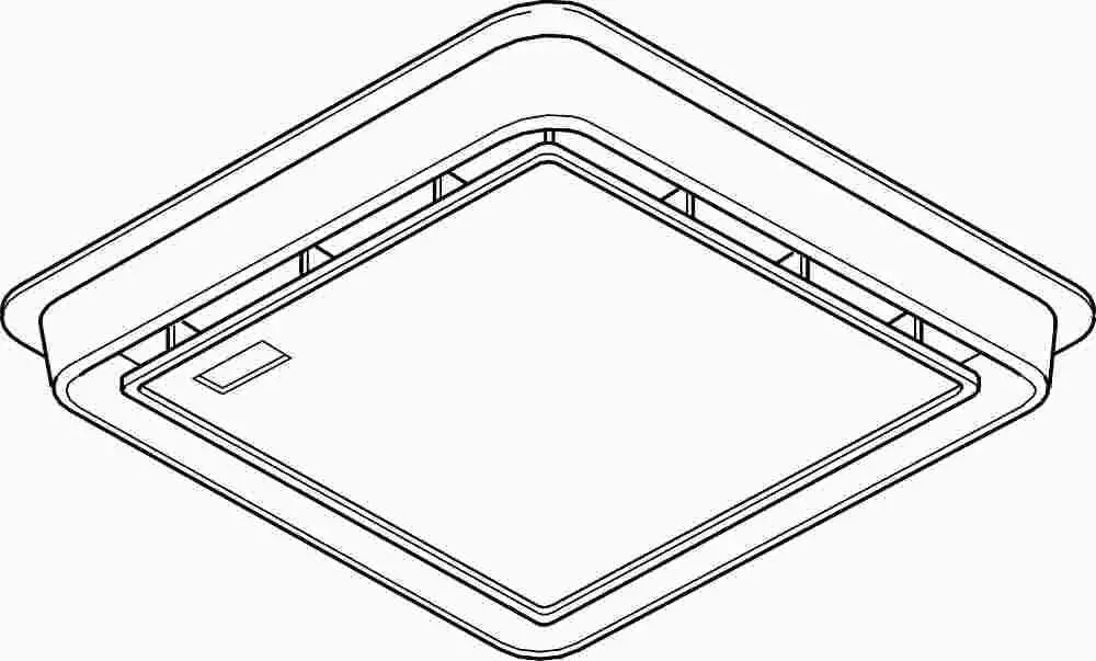 Broan Exhaust Fan Grille 10" Square 1
