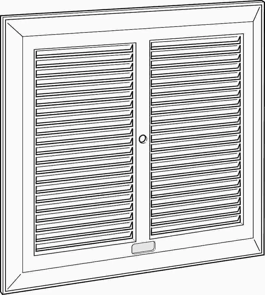 Broan Exhaust Fan Grille Metal 10-1-4" Square 1