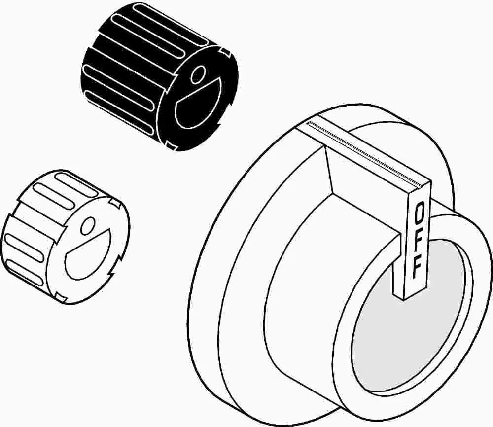 Robertshaw&Reg; Universal Gas Burner Range Knob Kit, Black 1