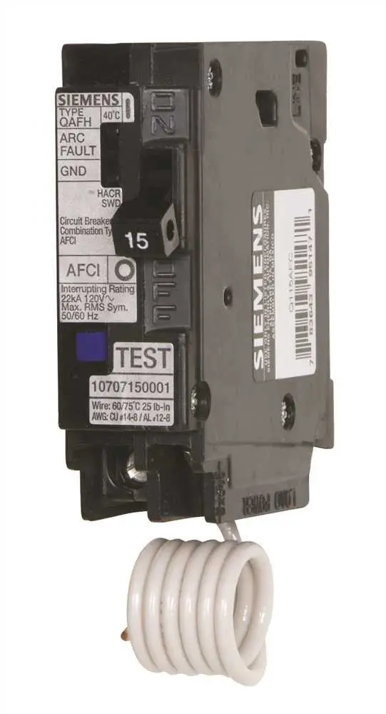 Qaf Plug In Arc Fault Combination Breaker 1 Pole 15 Amps 1
