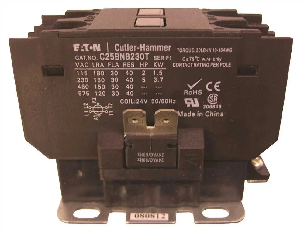 Definite Purpose Control Contactor 30A 24V 1
