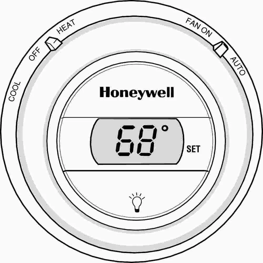 Honeywell Thermostat, Heat And Cool, Premier White&Reg; 1