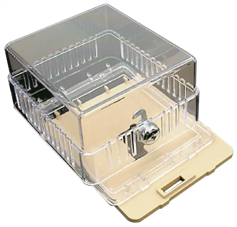 Thermostat Guard, Clear Plastic Cover, 4-3-4" X 4-1-4" X 2-3-4" 1