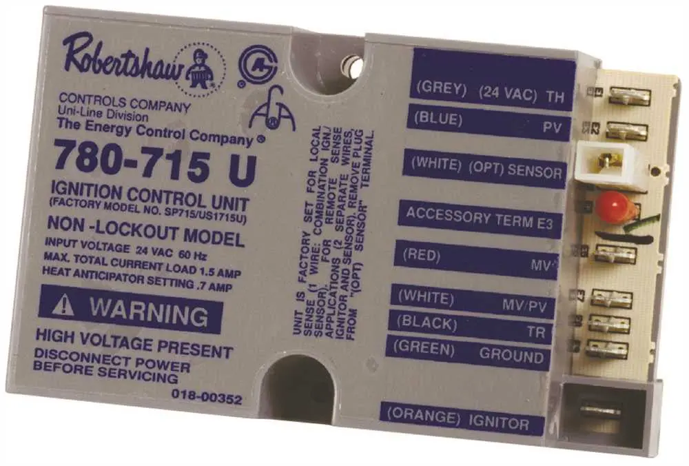Robertshaw&Reg; Non-Lockout Pilot Ignition Controller 1