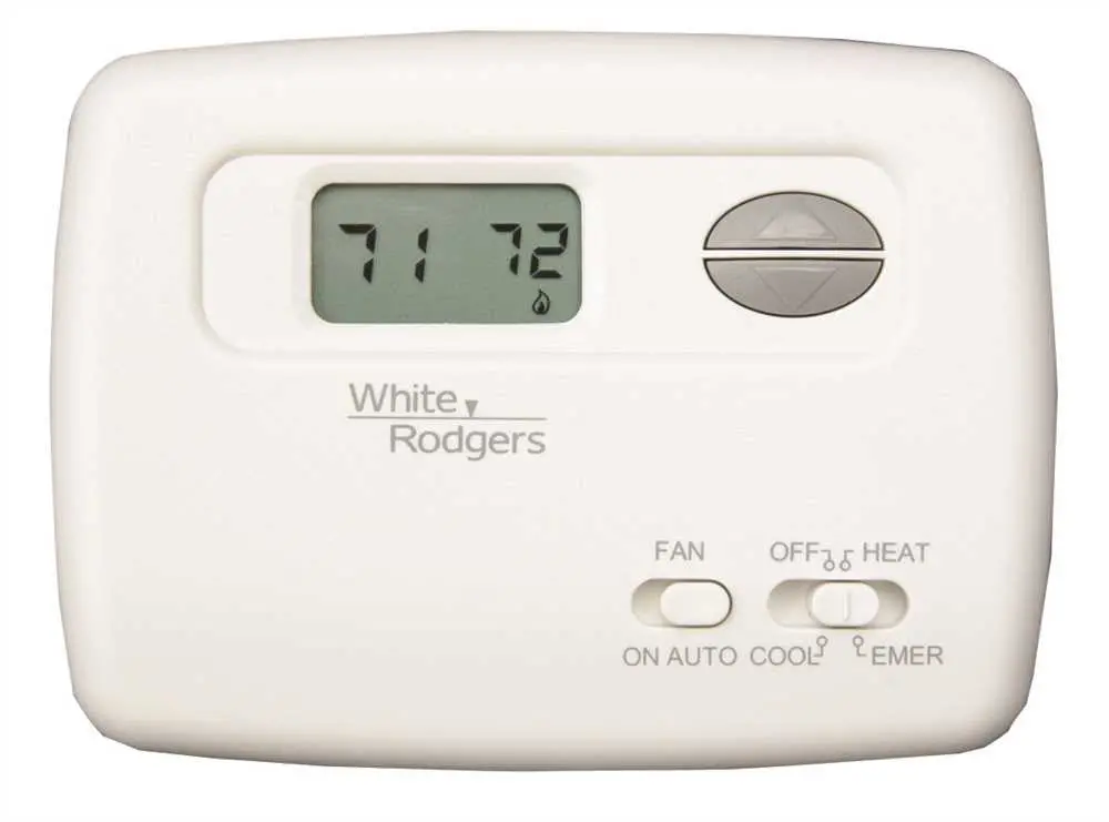White-Rodgers&Trade; Non-Programmable Heat Pump Thermostat, 20 Vac To 30 Vac 1