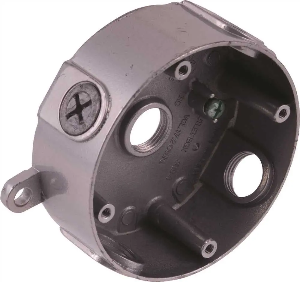 Aluminum 4 In. Round Weatherproof Box 1