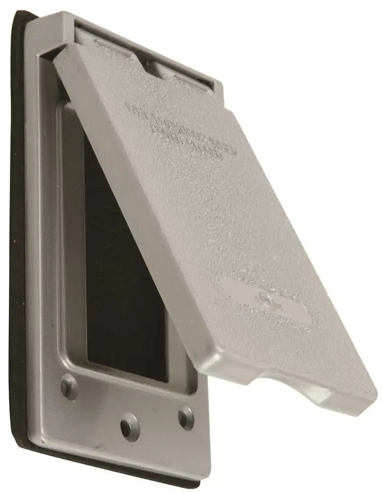Aluminum Gfci Weatherproof Vertical Cover 1