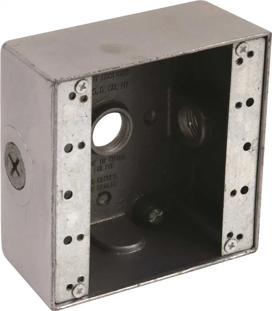 Weatherproof Box 2 Gang Aluminum 1