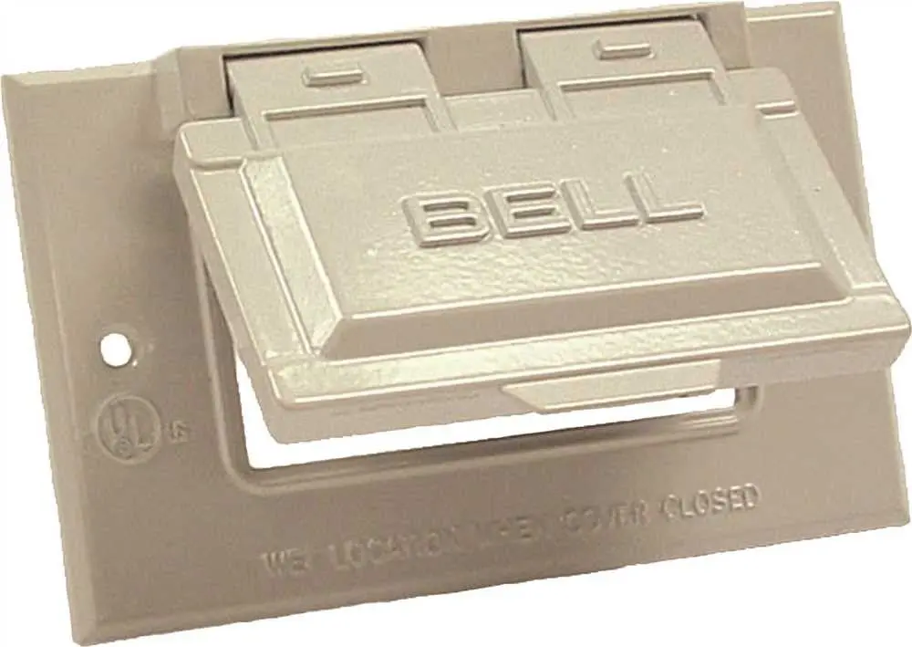 Hubbell Weatherproof Cover Single Gang Gfci White 1