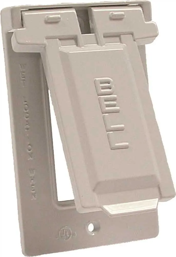 Hubbell Weatherproof Cover Single Gang Gfci White 1