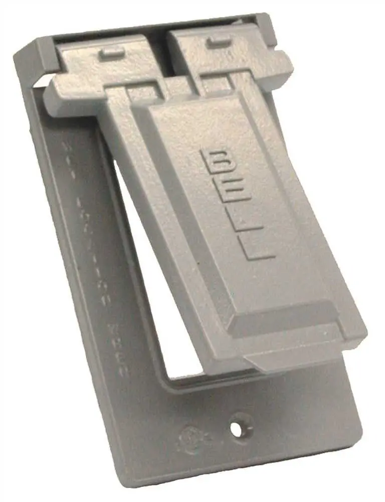 Hubbell Weatherproof Cover Single Gang Gfci Gray 1