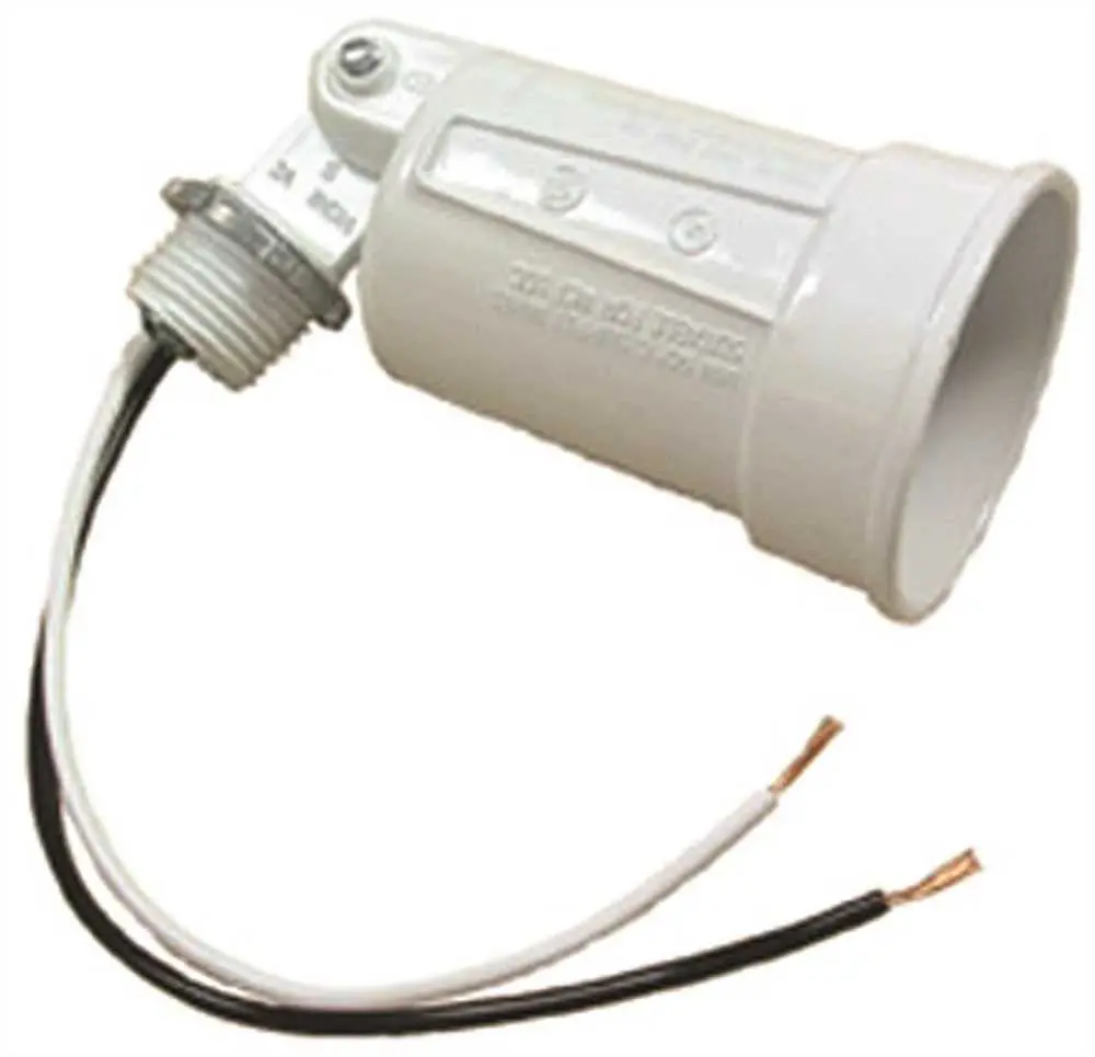 Hubbell Weatherproof Lampholder 75 100 Watt Par 38 Lamps White 1