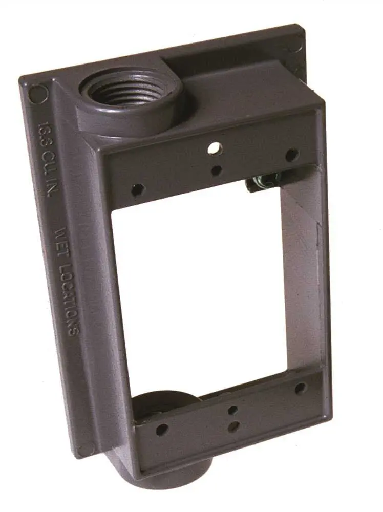 Hubbell Weatherproof Extension Single Gang 2-1-2 In. 1