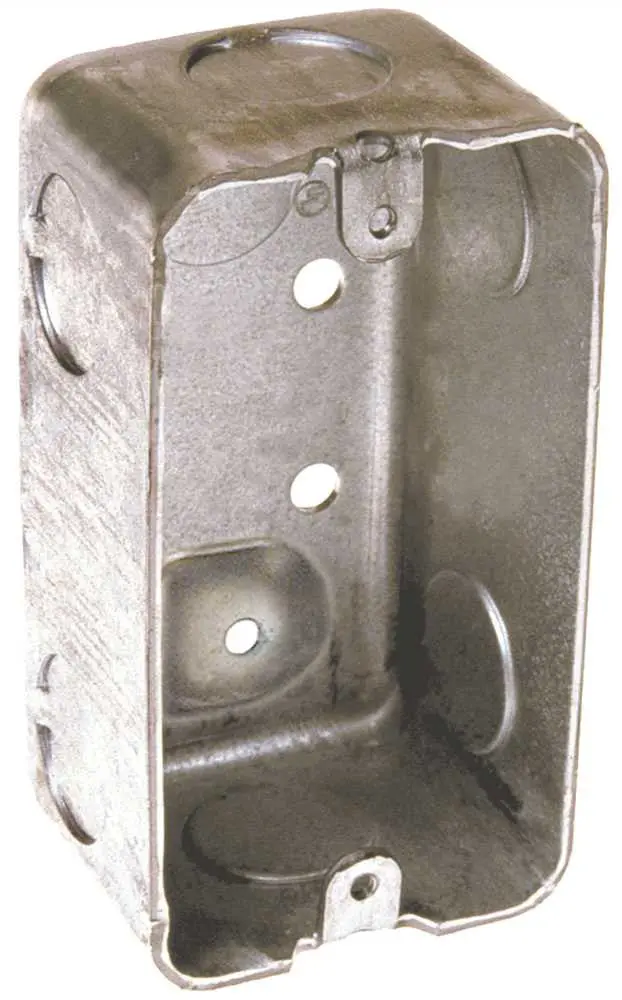 Hubbell Handy Box Single Gang Four 3-4 In. Knockouts 1-7-8 In. Deep 1
