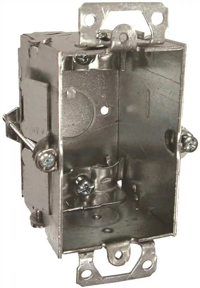 Hubbell Switch Box Single Gang Nmsc Clamps Old Work 2-1-2" Deep 1