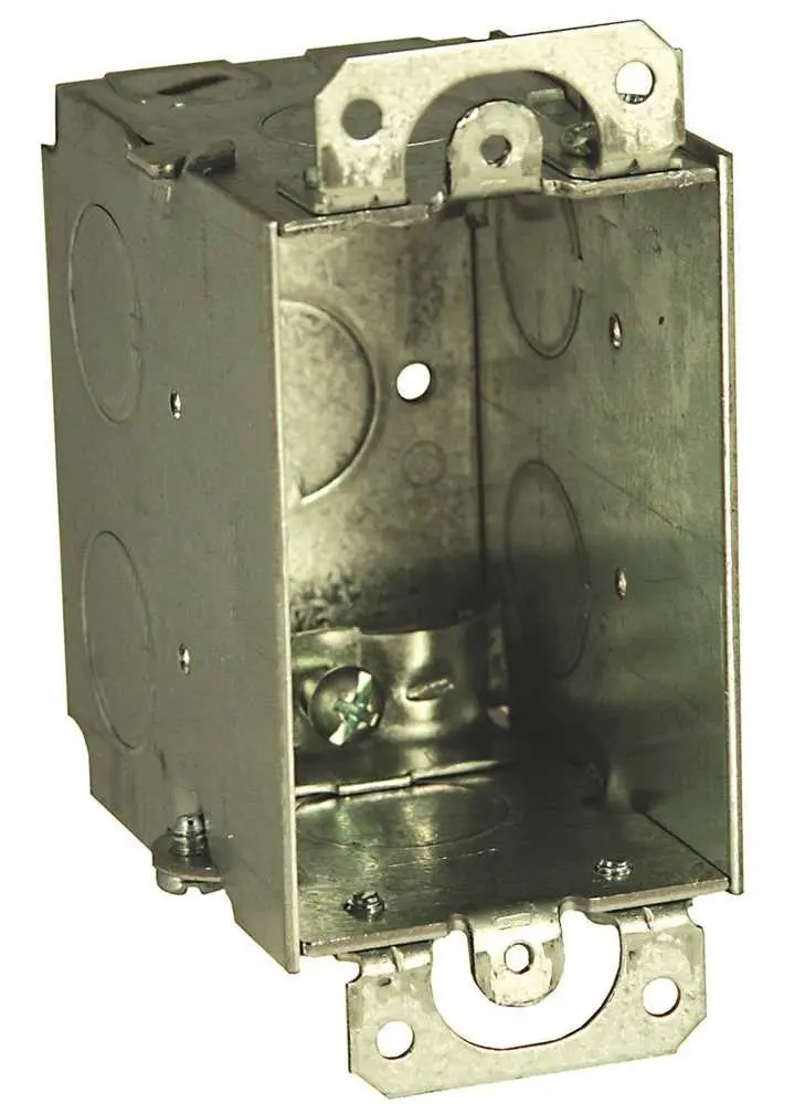Hubbell Switch Box Single Gang Nmsc Clamps 2-3-4 In. Deep 1