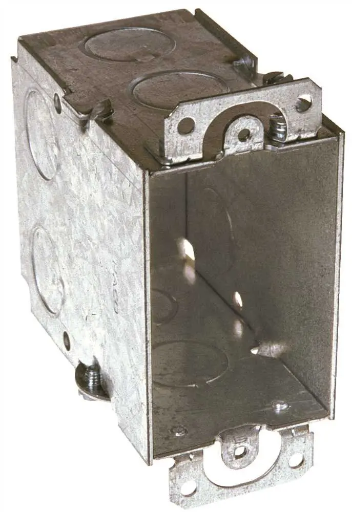 Hubbell Switch Box Single Gang Four 1-2 In. Knockouts 2-3-43-1-2 In. Deep 1
