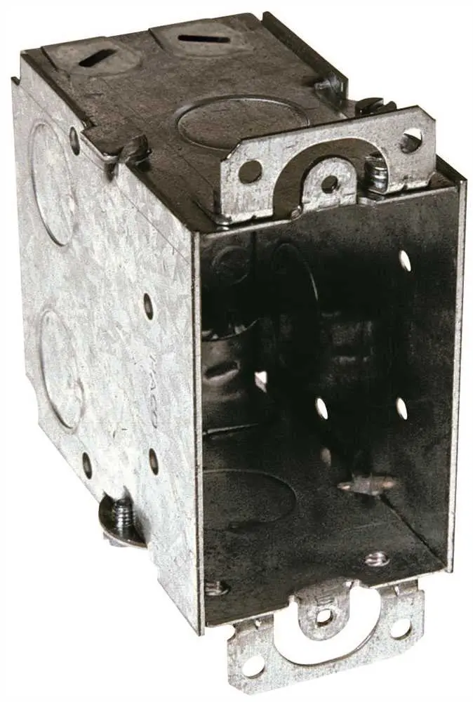Hubbell Switch Box Single Gang Nmsc Clamps 3-1-2 In. Deep 1