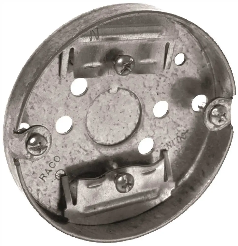 Hubbell Ceiling Pan 3-1-2 In. Round Nmsc Clamps 1-2 In. Deep 1