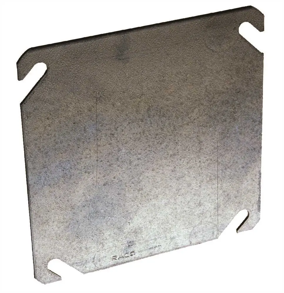 Hubbell Square Cover Flat Blank Angle Mounting Slots 1