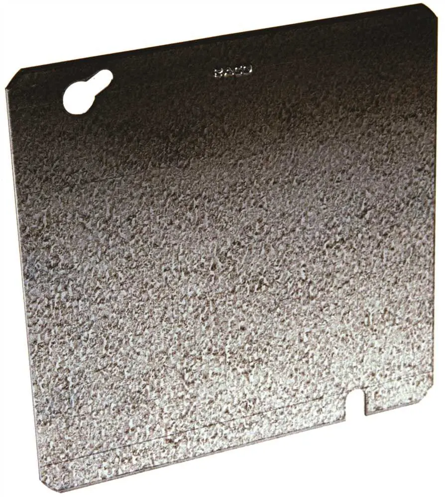 Hubbell Square Cover 4-11-16 In. Flat Blank Key Hole Mount 1