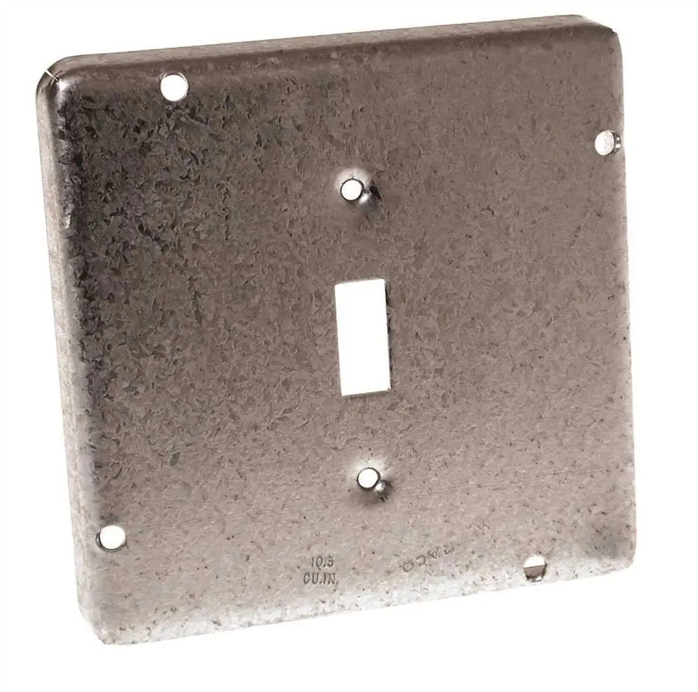 Hubbell Square Cover 4-11-16 In. Exposed Work 1 Toggle Switch 1