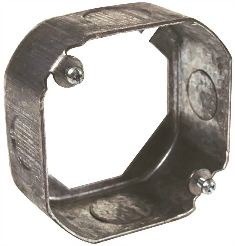 Hubbell 4 In. Octagon Box Extension Two 1-2 In. And Two 3-4 In. Knockouts 1