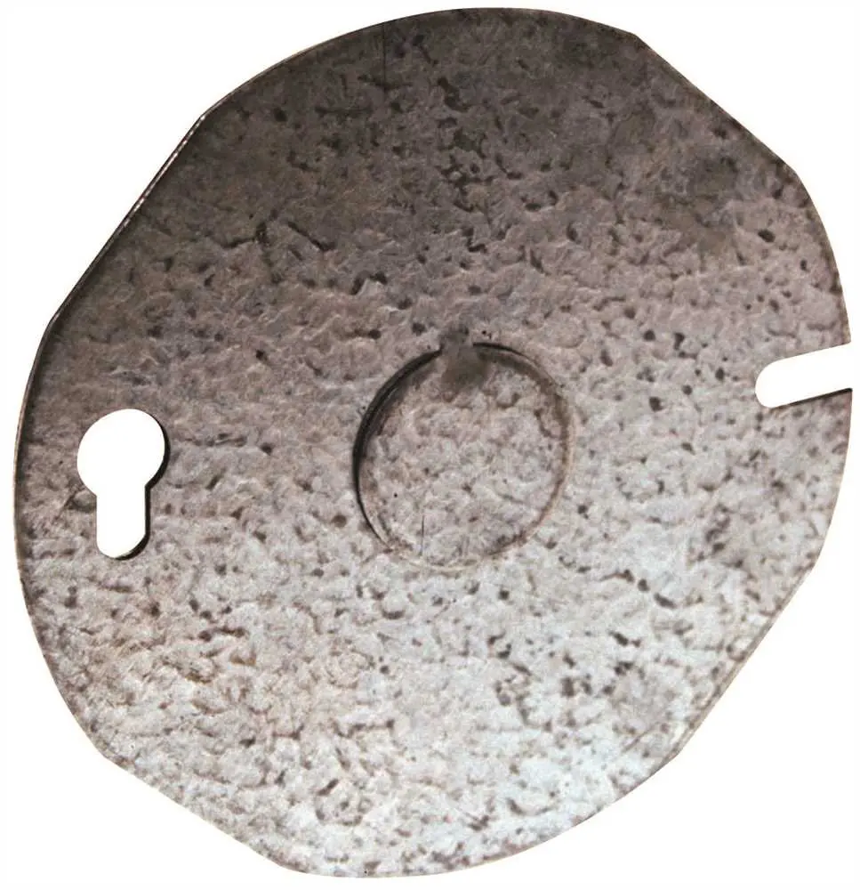 Hubbell Round Cover 3-1-2 In. Flat Blank 1