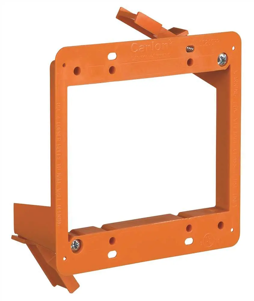 Low Voltage Old Work Bracket 2 Gang Non-Metallic 1