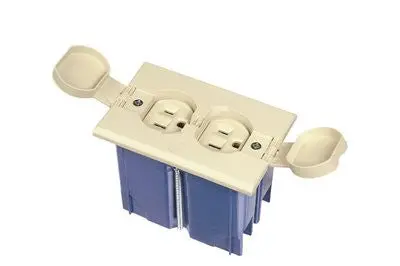 Non Metallic 1 Gang Adjustable Floor Box 1
