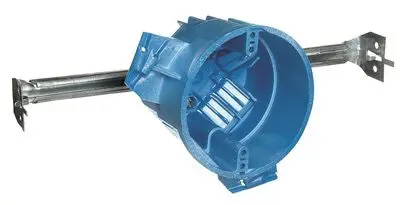 Super Blue Ceiling Box With Grounding Lug 1