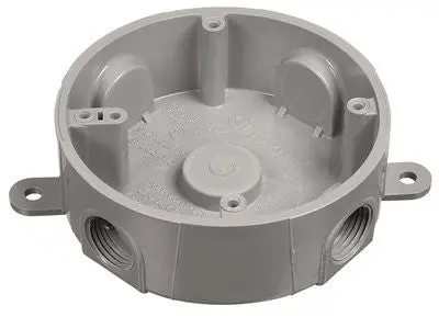 Round T Box 4" Gray 1