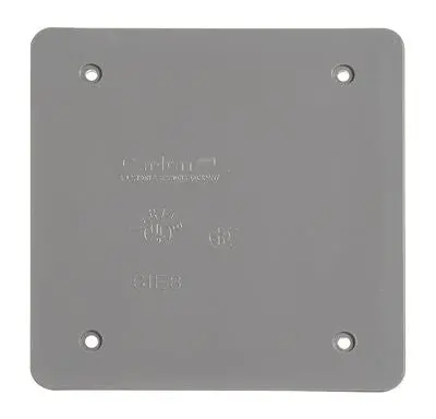 Two Gang Blank Cover Gray 1