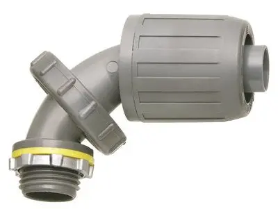 Arlington Snap2it&Reg; Zero To 90&Trade; Non-Metallic Connector, Liquid-Tight, 1-2 In. 1